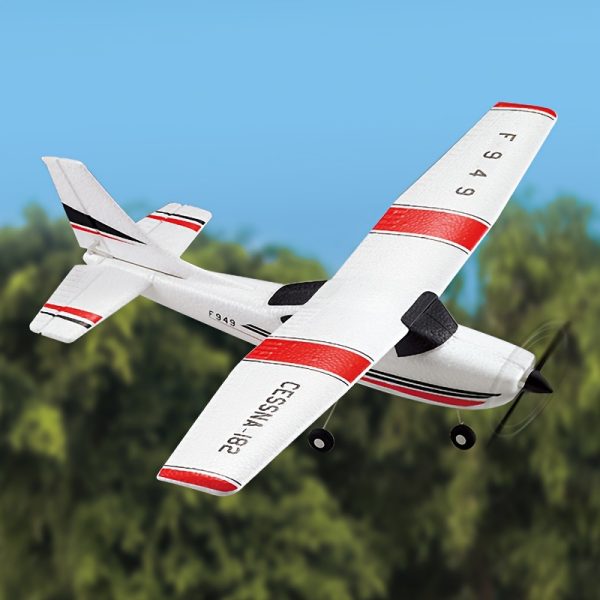 Durable 2.4G Remote Control Glider - EPP Foam Model Aircraft with Fixed Wings, USB Rechargeable Battery, Weather-Resistant, Easy Push Operation