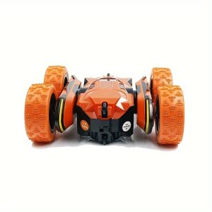 1 Pc Stunt Remote Control Car 2.4G Stunt Arm Car Electric Toy Car Double-sided Stunt Car Swing Arm Car Double-sided Twist 360 Degree Flip Rotating Car Toy