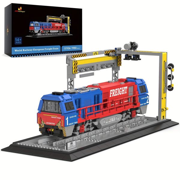 JMBricklayer Freight Train Building Set 51106, G2000 City Train Sets Diesel Locomotive Model Brick With Train Track, Classic Collectible Or Display