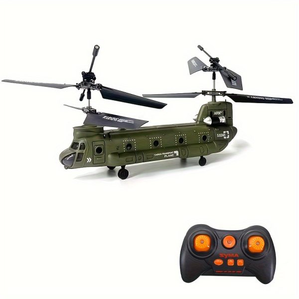 SYMA Model Aircraft Helicopter Model 3CH Dual Propellers Fixed Height Simulation Remote Control Transport Helicopter Model For Outdoor